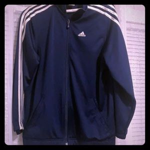 Navy adidas track jacket size M